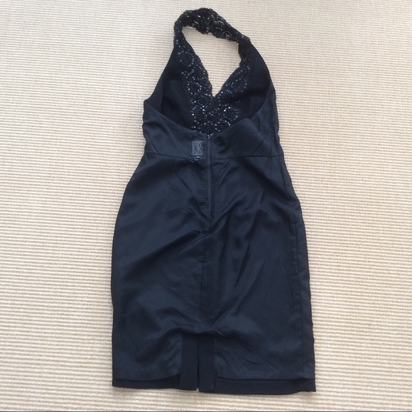 KIR Black Halter Cocktail / Party Dress - Size 10 - Picture 11 of 12